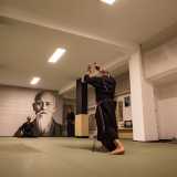 Una volta varcato l�ingresso del dojo, termine che indica il luogo dove si praticano le arti marziali, ci ritroviamo in una grande sala dalle pareti bianche e spoglie...